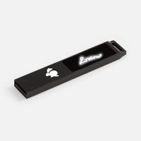 Флешка markBright Black с белой подсветкой
