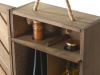 коробка подарочная из массива дерева «two-bottle box»