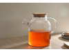 стеклянный чайник с бамбуковой крышкой «sencha m»