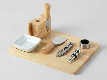 набор для сыра и вина со съемной подставкой «save time»