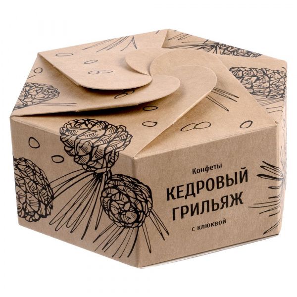 конфеты «мягкий кедровый грильяж» с клюквой