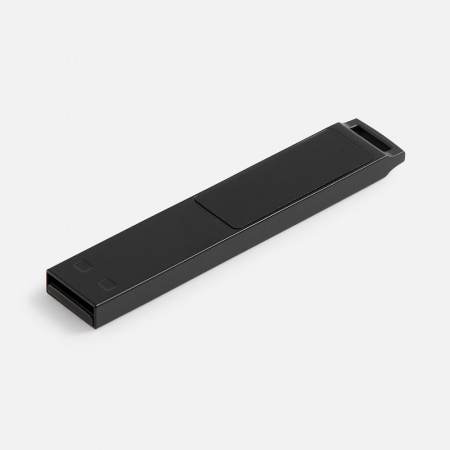 Флешка markBright Black с белой подсветкой