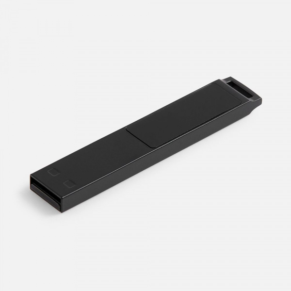 Флешка markBright Black с белой подсветкой