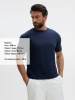 Футболка унисекс Durington, темно-синяя, размер 3XL/4XL