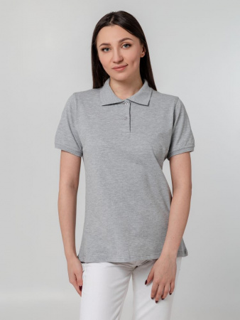 Рубашка поло женская Virma Stretch Lady, серый меланж, размер S