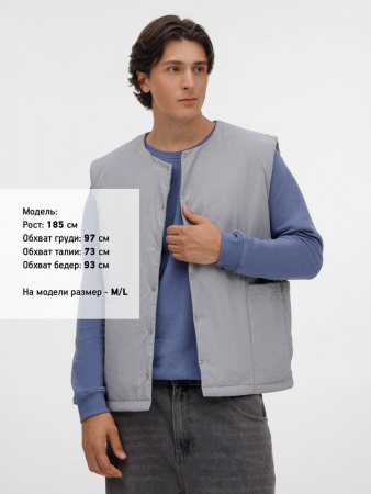 Жилет унисекс Veter, серый, размер 3XL/4XL