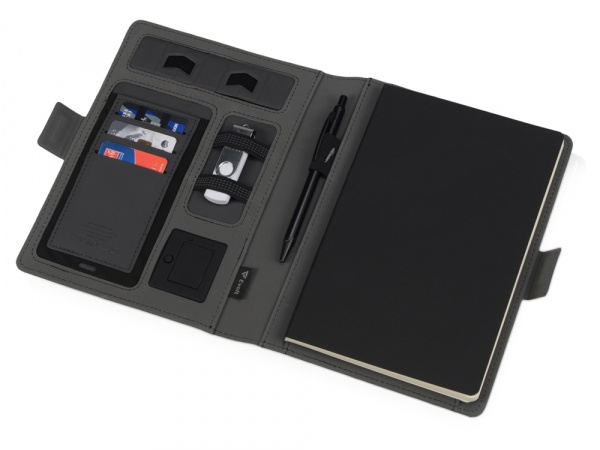органайзер с беспроводной зарядкой «powernote», 5000 mah
