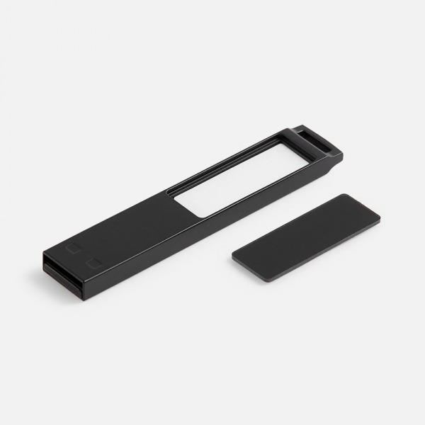 Флешка markBright Black с белой подсветкой