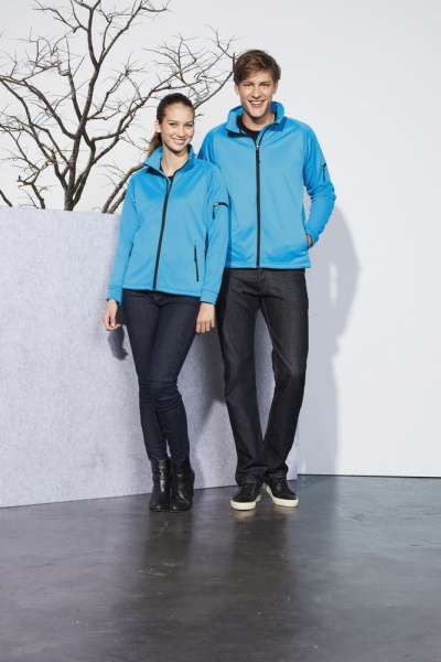 Куртка флисовая мужская New look men 250 бирюзовая, размер S