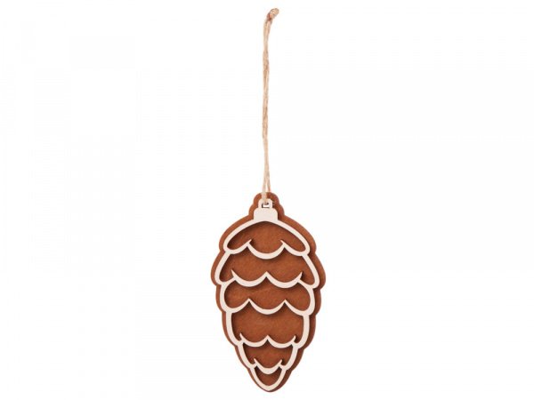 деревянная подвеска на елку «cedar»