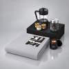 Подарочный набор «Re:Moments» с пледом, френчпрессом и медом