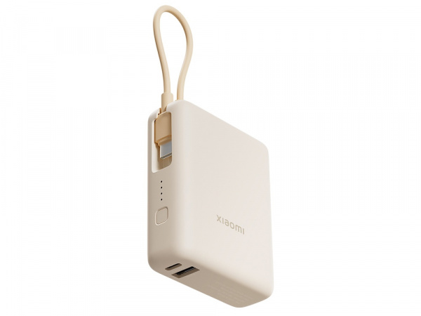 внешний аккумулятор со встроенным кабелем xiaomi 33w power bank (integrated cable), 10000 мач