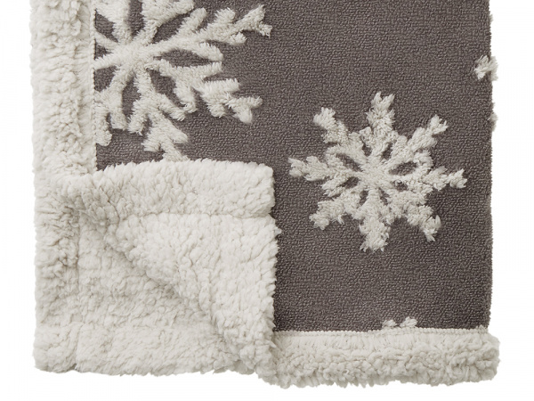 плед snowflake новогодний с капюшоном