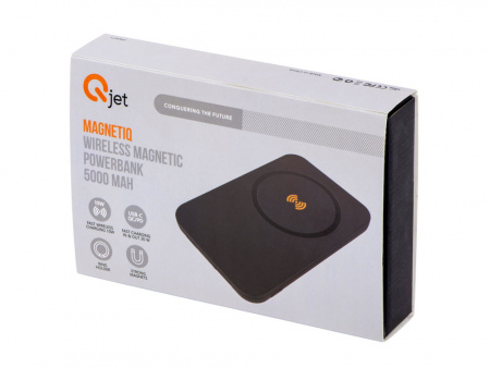 магнитный беспроводной внешний аккумулятор с быстрой зарядкой qc/pd 20 вт «magnetiq», 5000 mah