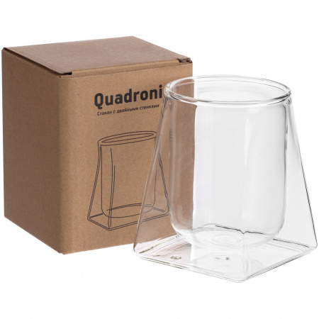 стакан с двойными стенками quadroni