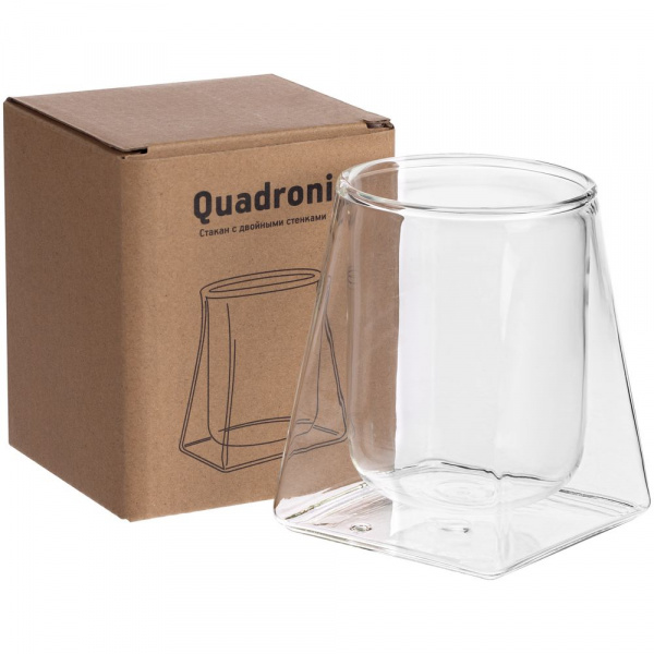 стакан с двойными стенками quadroni