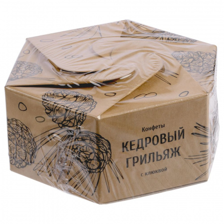 конфеты «мягкий кедровый грильяж» с клюквой