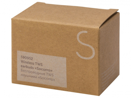 наушники беспроводные tws «socorro» из пробки и переработанного пластика