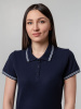 Рубашка поло женская Virma Stripes lady, темно-синяя, размер XL