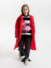 Дождевик детский RainDrop Kids, красный, 8 лет (рост 118-128)